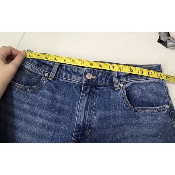 Talbots Women’s Size 10 High Wast Relaxed Fit Straight Leg Cotton Blue Jeans in - Picture 3 of 11